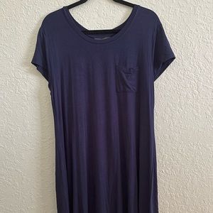 Navy Blue Tee Shirt Dress